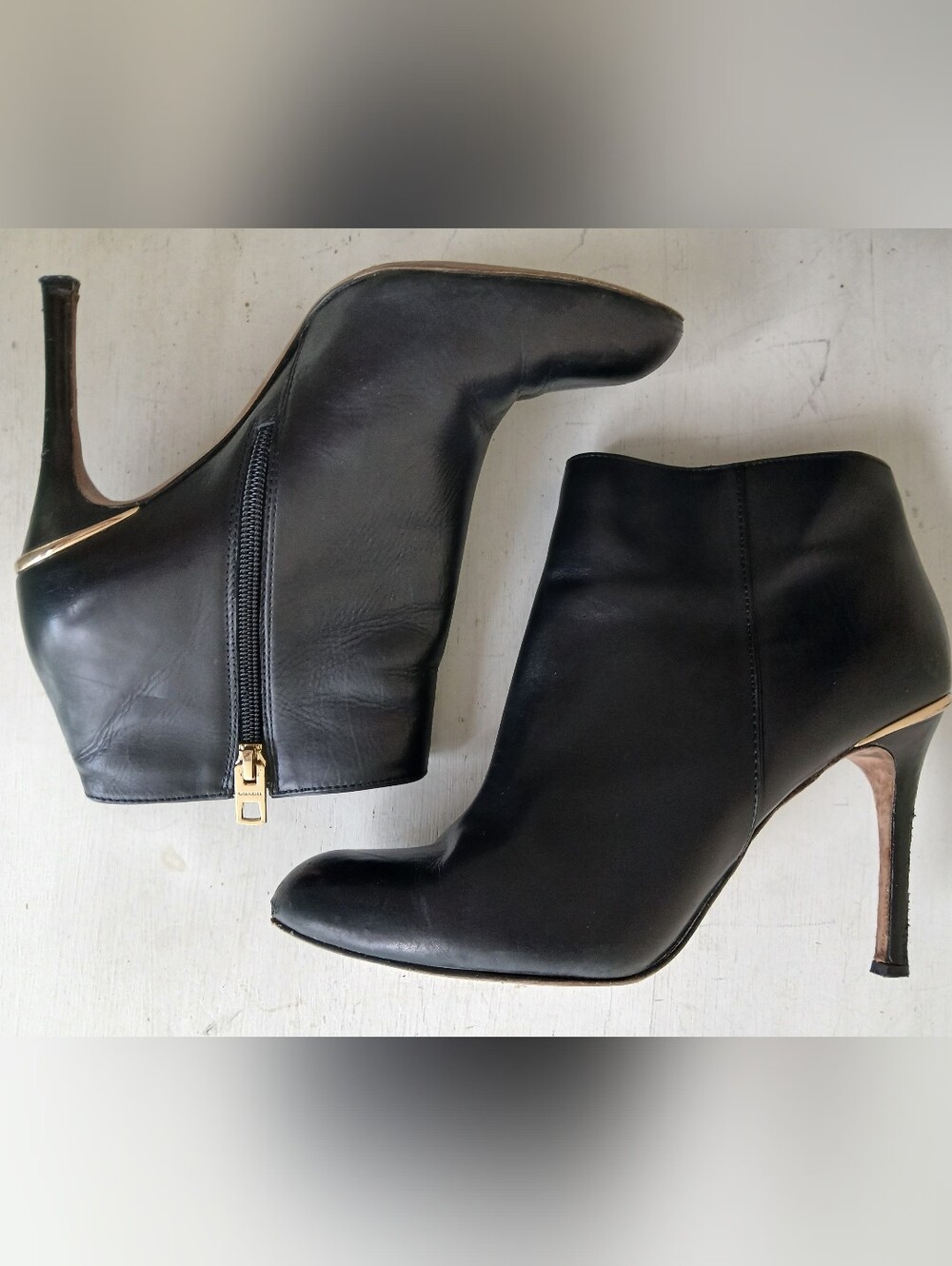Coach Nila Leather Booties Size 9.5